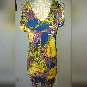 Versace jeans couture  silk dress